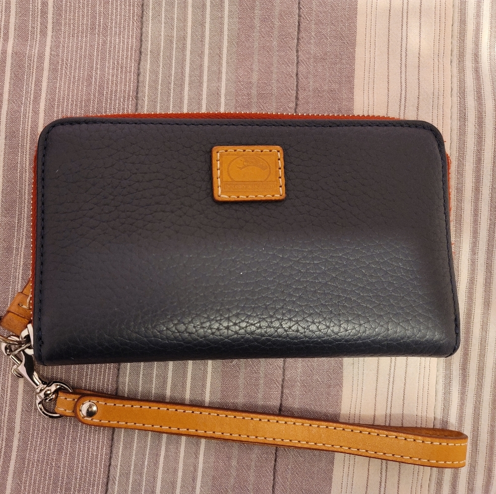 Navy Blue Dooney & Bourke Wristlet Wallet